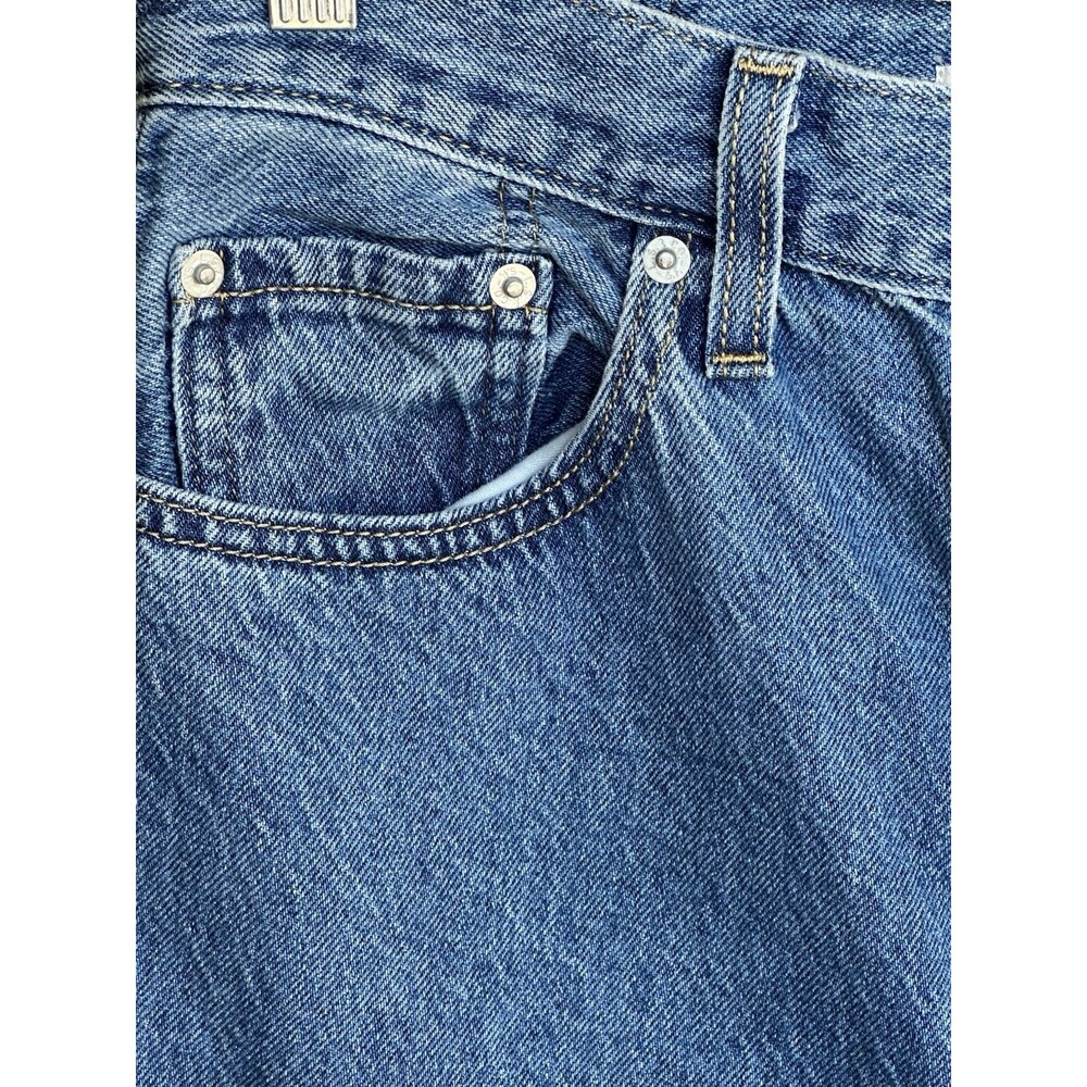 Levi’s Premium High Loose Taper Jeans Women’s W28 L29 High Rise Raw Hem Blue - Picture 8 of 15